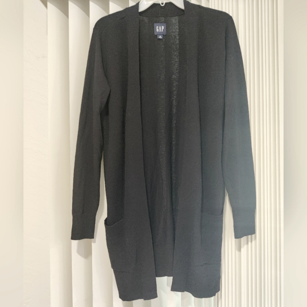 Long Black Cardigan By Gap